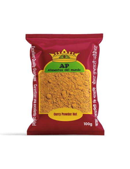AP Especias Madras Curry en Polvo Picante 100 gm x 20
