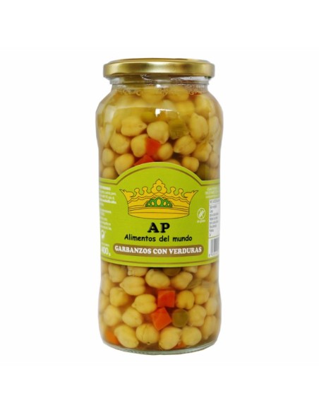 AP Conservas Garbanzos Con Verdura Cocida 580 gm