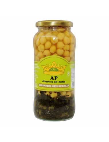 AP Conservas Garbanzos Con Espinaca 580 gm