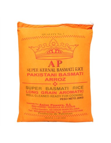 AP Arroz Super Kernal Basmati 20 kg