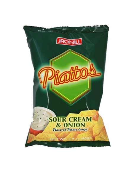 Jack n' Jill Piattos Sour Cream & Onion 85 gm x 50