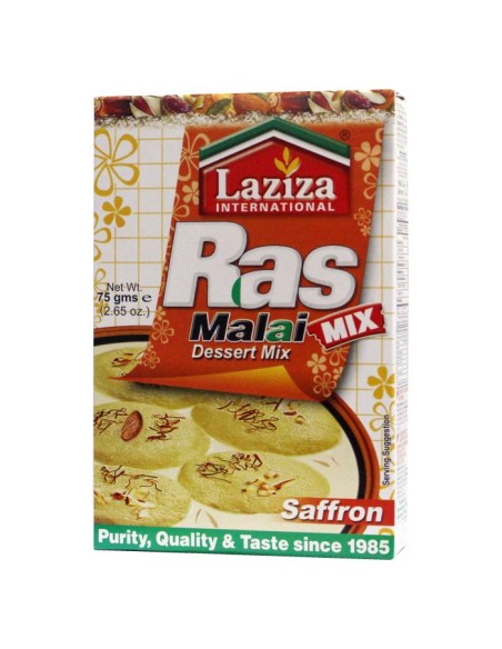 Laziza Rasmalai Saffron 75 gm x 72