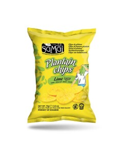 Samai Plantain Chips Lime 75 gm x 15