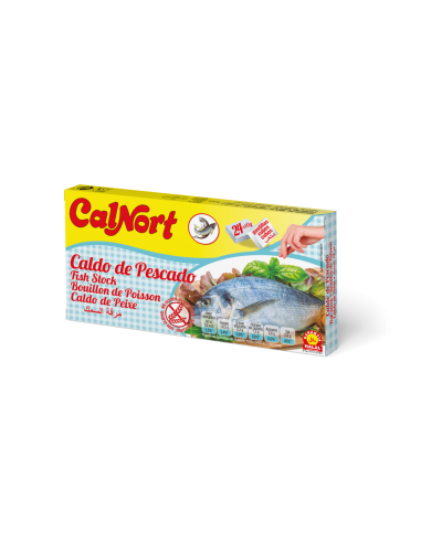 Calnort Caldo de Pescado 80 gm x 24