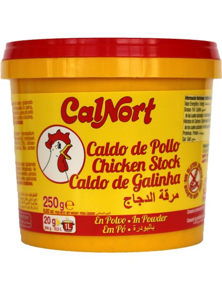 Calnort Caldo de Pollo 250 gm x 12