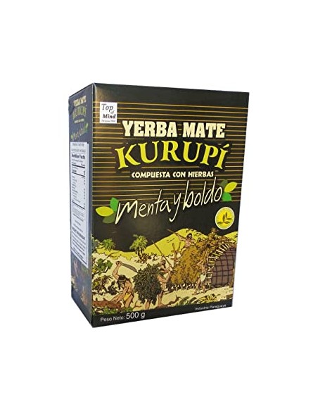 Kurupi Yerba Mate Compuesta Menta y Boldo 500 gm x 12