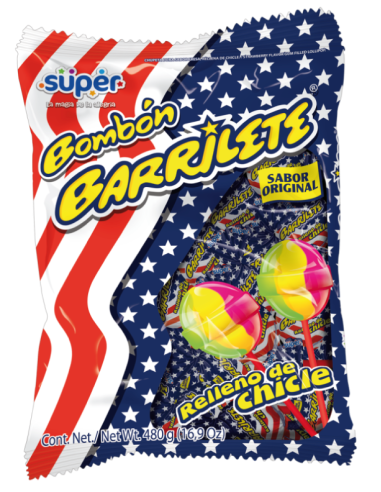 Super Barrilete Bon Bon Bum 24 unid. 504 gm x 15