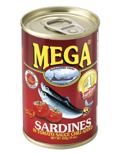 Mega Sardinas en Salsa Tomate con Chile 425 gm x 24