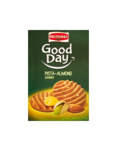 Britannia Pista-Almond Cookies Good Day 216 gm x 12