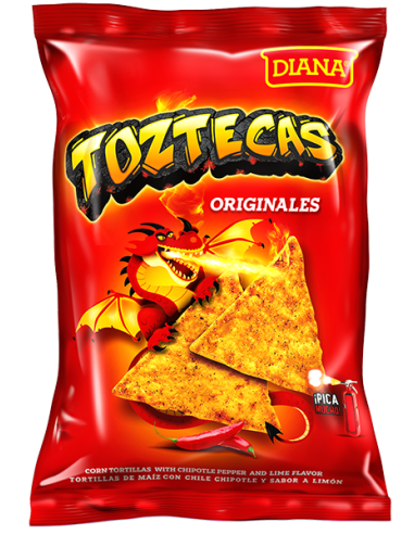 Diana Toztecas de Maiz Org. Picante 160 gm x 35