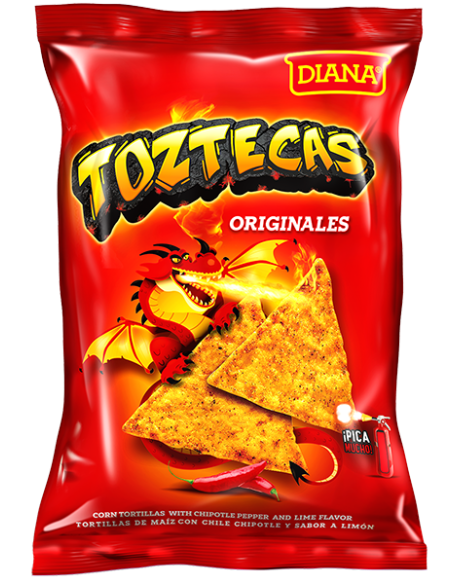 Diana Toztecas de Maiz Org. Picante 160 gm x 35
