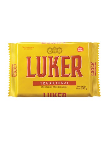 Luker Chocolate de mesa sin Azucar 250 gm x 20
