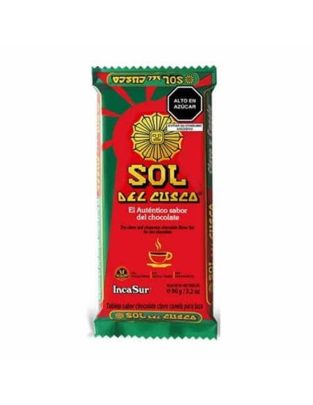 Sol del Cusco  Chocolate Sabor Clavo y Canela 90 gm x 12