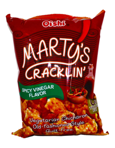 Oishi Marty's Cracklin' Spicy Vinegar 90 gm x 30