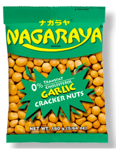 Nagaraya Cracker Nuts Garlic 160 gm x 48