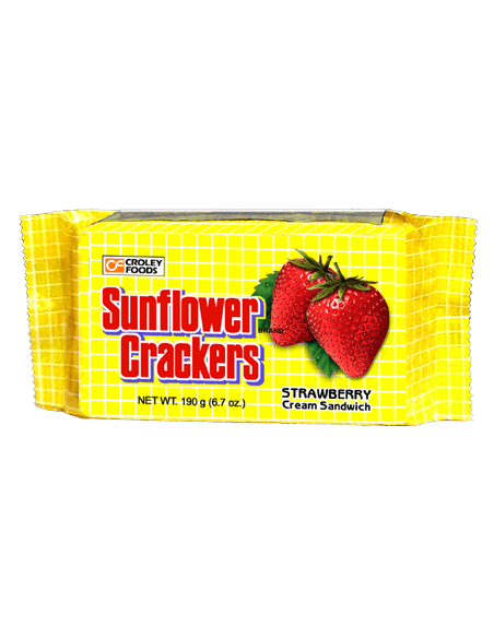 Sunflower Crackers Strawberry 190 gm x 24
