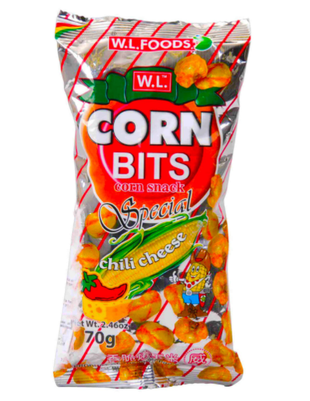 W.L. Corn Bits Chilli Cheese 70 gm x 100