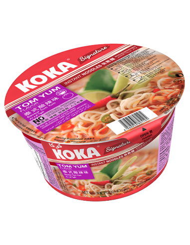 Koka Signature Instant Noodles Bowl Tom Yam 90 gm x 12