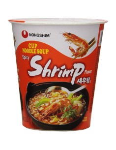 Nongshim Spicy Shrimp Cup Noodles 67 gm x 12