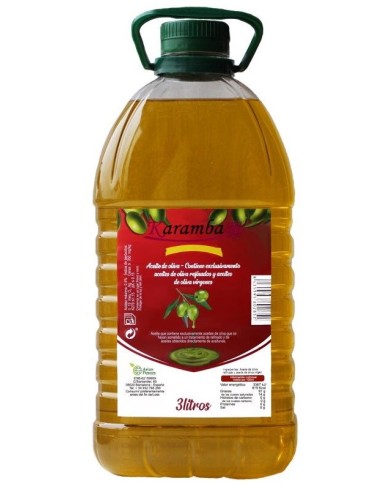 Karamba Aceite Oliva Suave 3 Ltr x 3