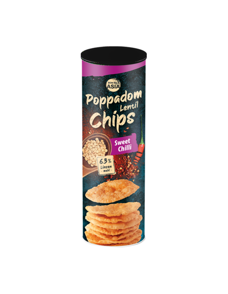 Bon Asia Poppadom Chips Sweet Chilli 70 gm x 12