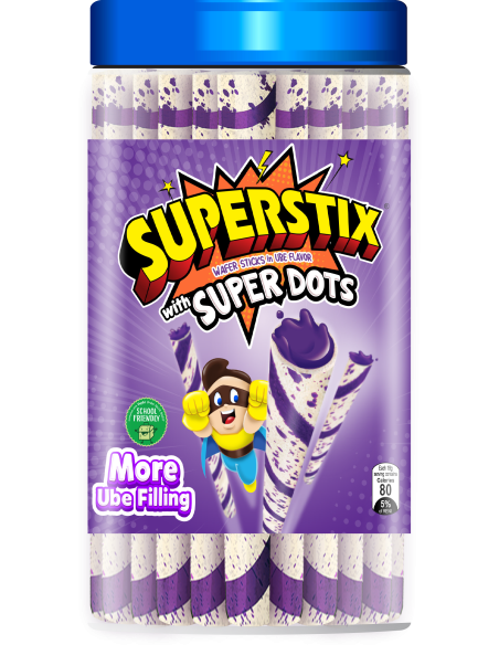 Superstix Ube Wafers 335.5 gm x 12