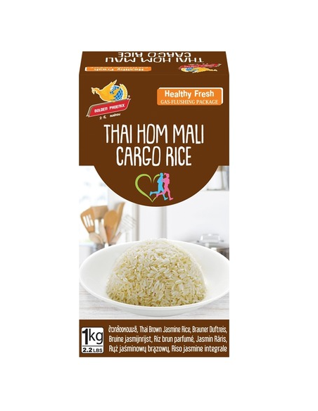 Golden Phoenix Thai Hom Mali Cargo Rice 1 kg x 12