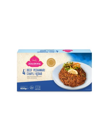 Zulekha Chapli Kebab Beef 4pcs- 600 gm x 6